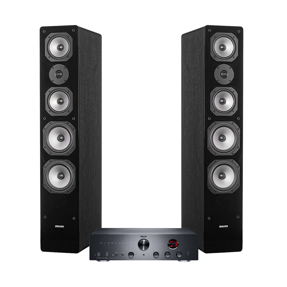 Magnat MA700 & Dynavoice Challenger M-65 stereopaket, svart
