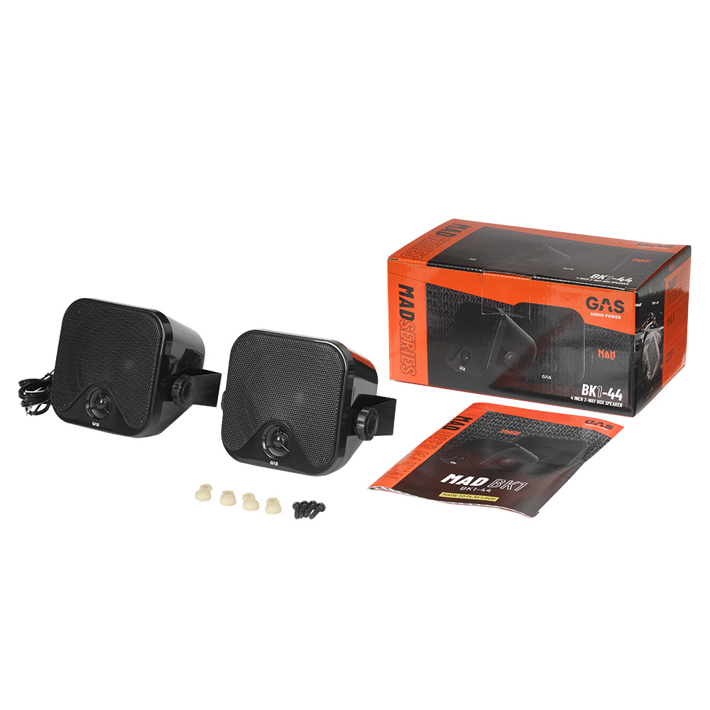 4-pak GAS MAD BK1-44, 4 tommers 2-vejs lådhøjttaler