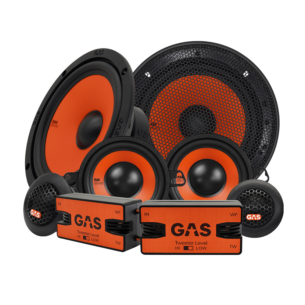 GAS MAD K2-64 & MAD M2-34, 3-vejs 6.5 tommer kitsystem