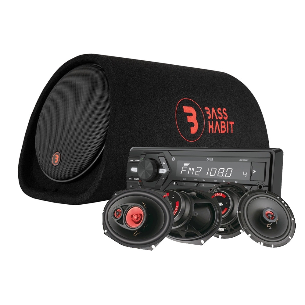 GAS MAD M100-BT helhedspakke med P8A-basboks