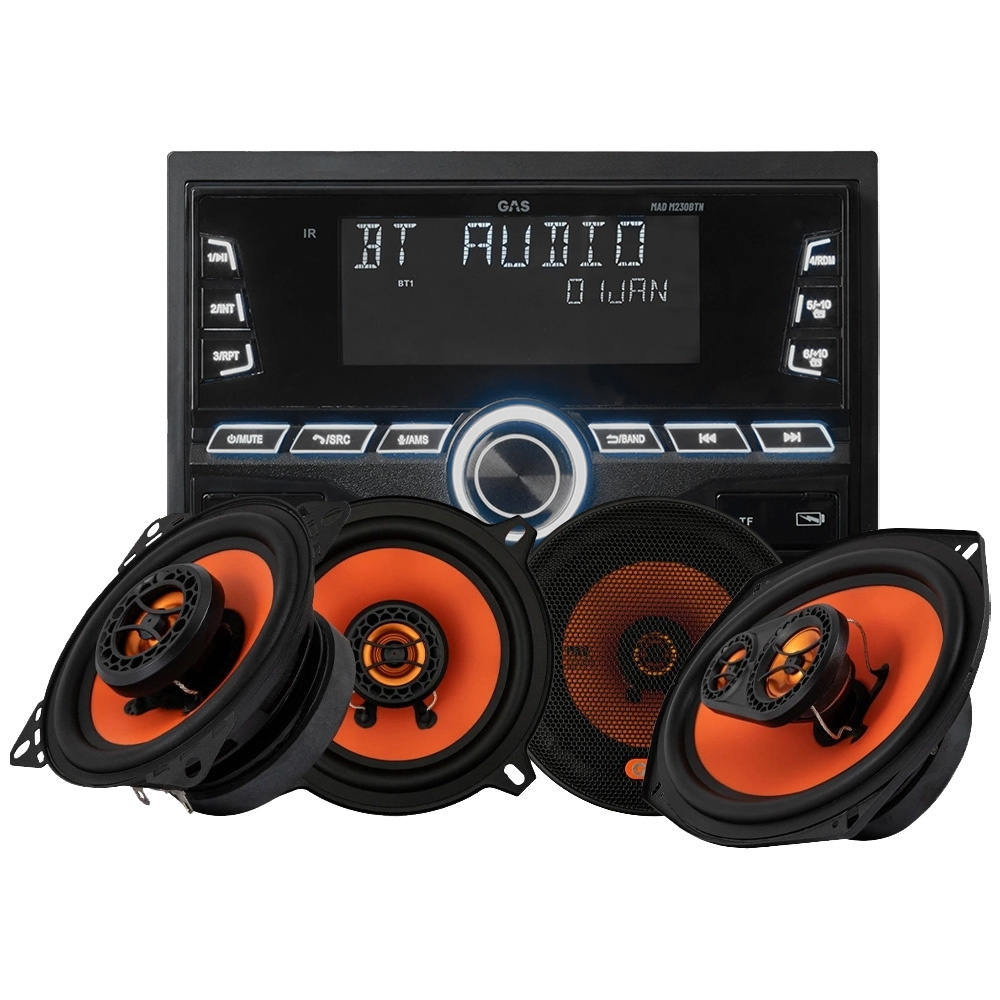 GAS MAD M230-BTN med MAD X1-højttaler, bilstereopakke