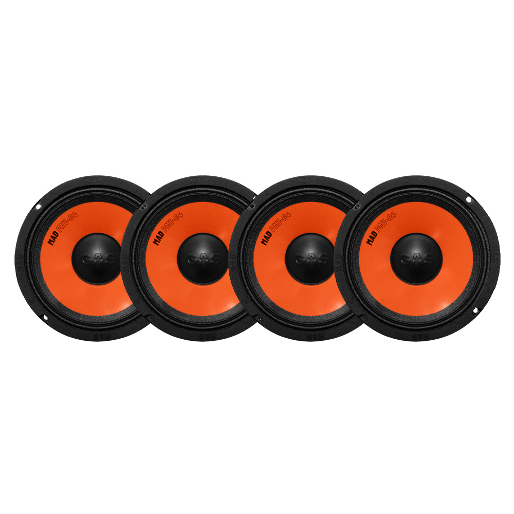 4-pak GAS MAD PM1-64, 6.5 tommer midbas