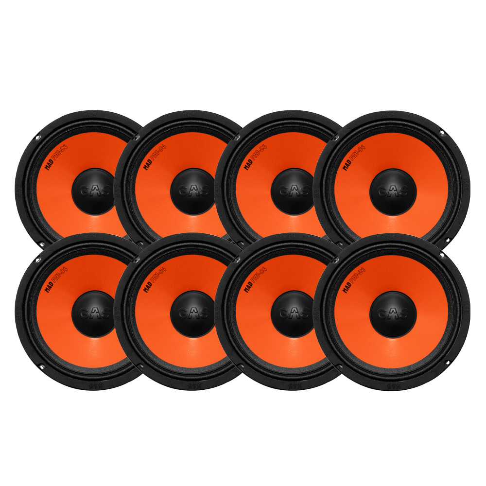 8-pak GAS MAD PM1-84, 8 tommer midbas