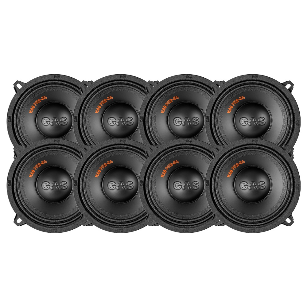 8-pack GAS MAD PM2-54, 5,25 tommers midbaser