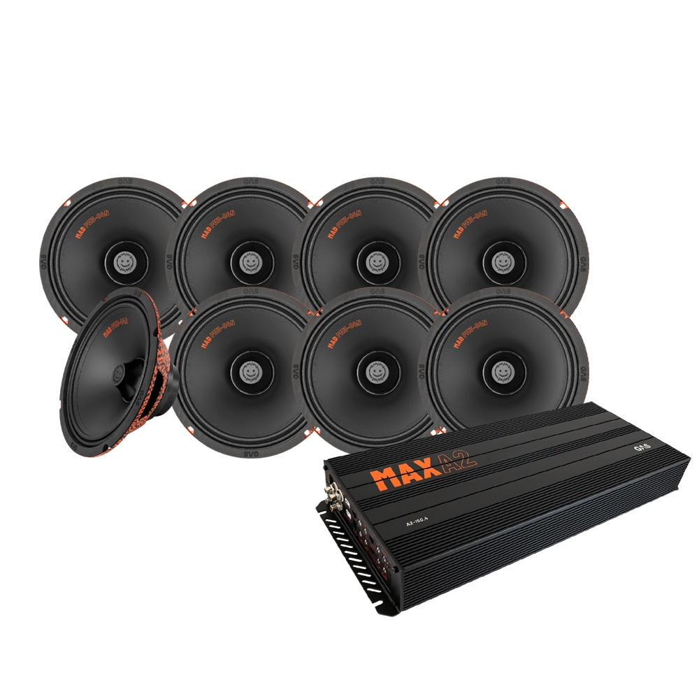 8-pack GAS MAD PM3-84N med MAX A2-150.4, SPL-pakke