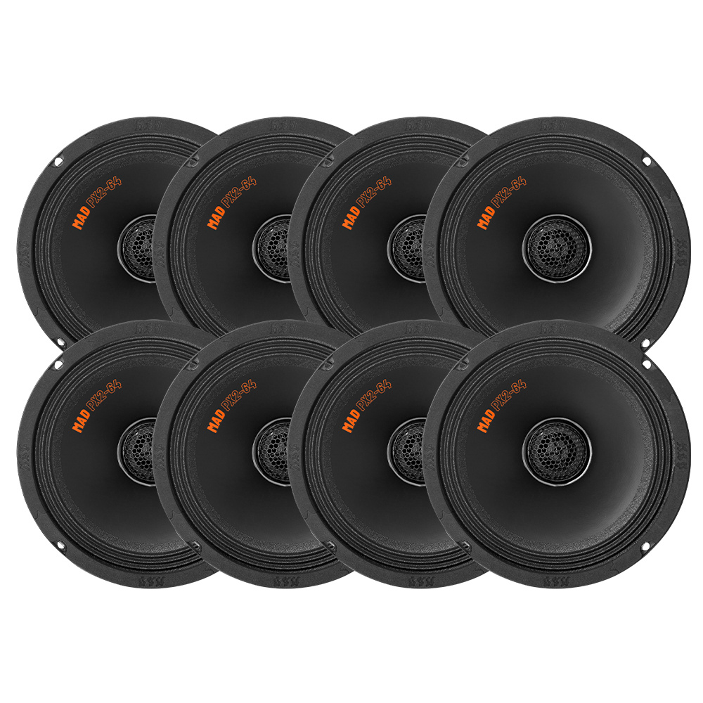 8-pak GAS MAD PX2-64, fantastisk 6.5 tommer koaksialhøjttaler