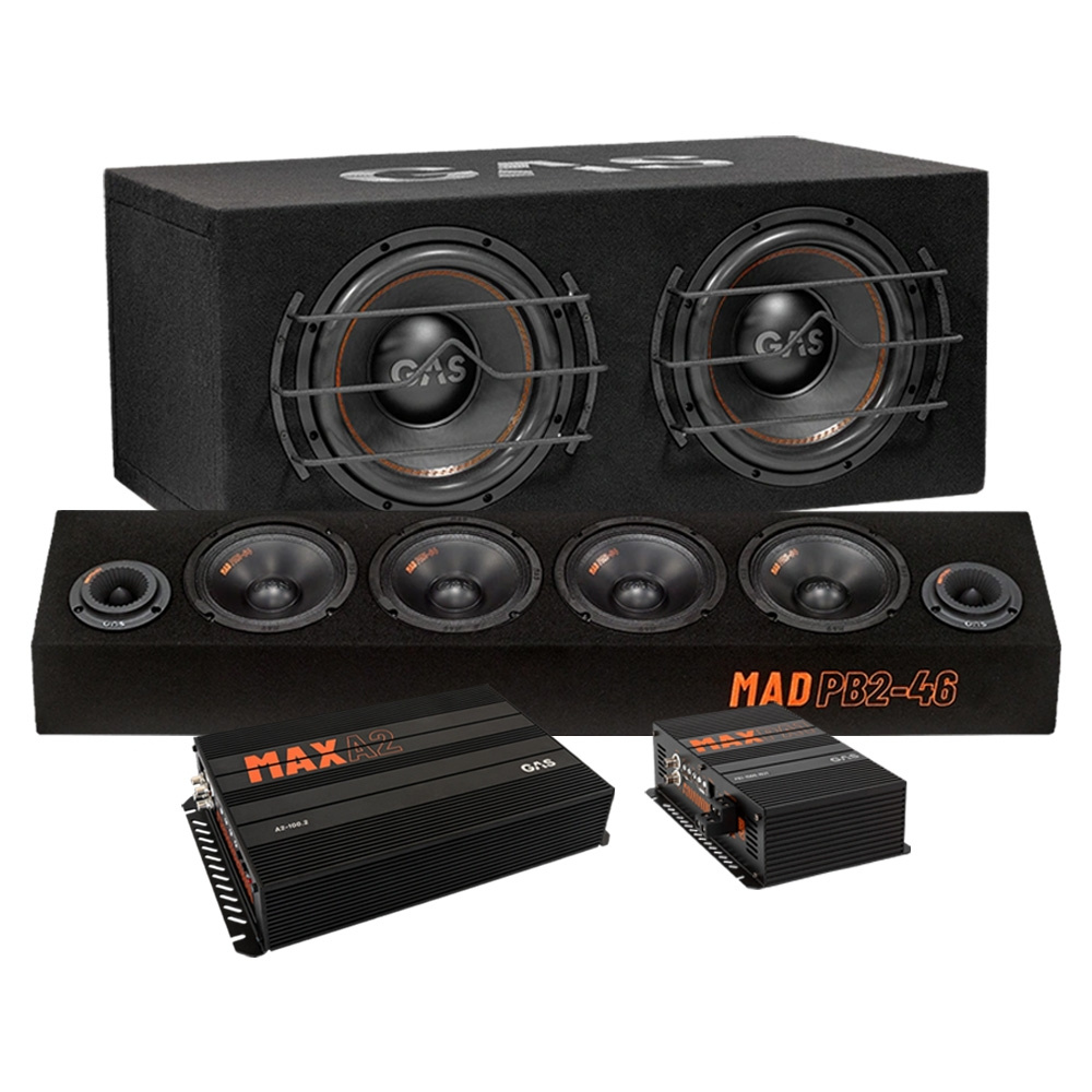 GAS MAX B1-212 raggarpakke med MAD PB2-46 og forstærker