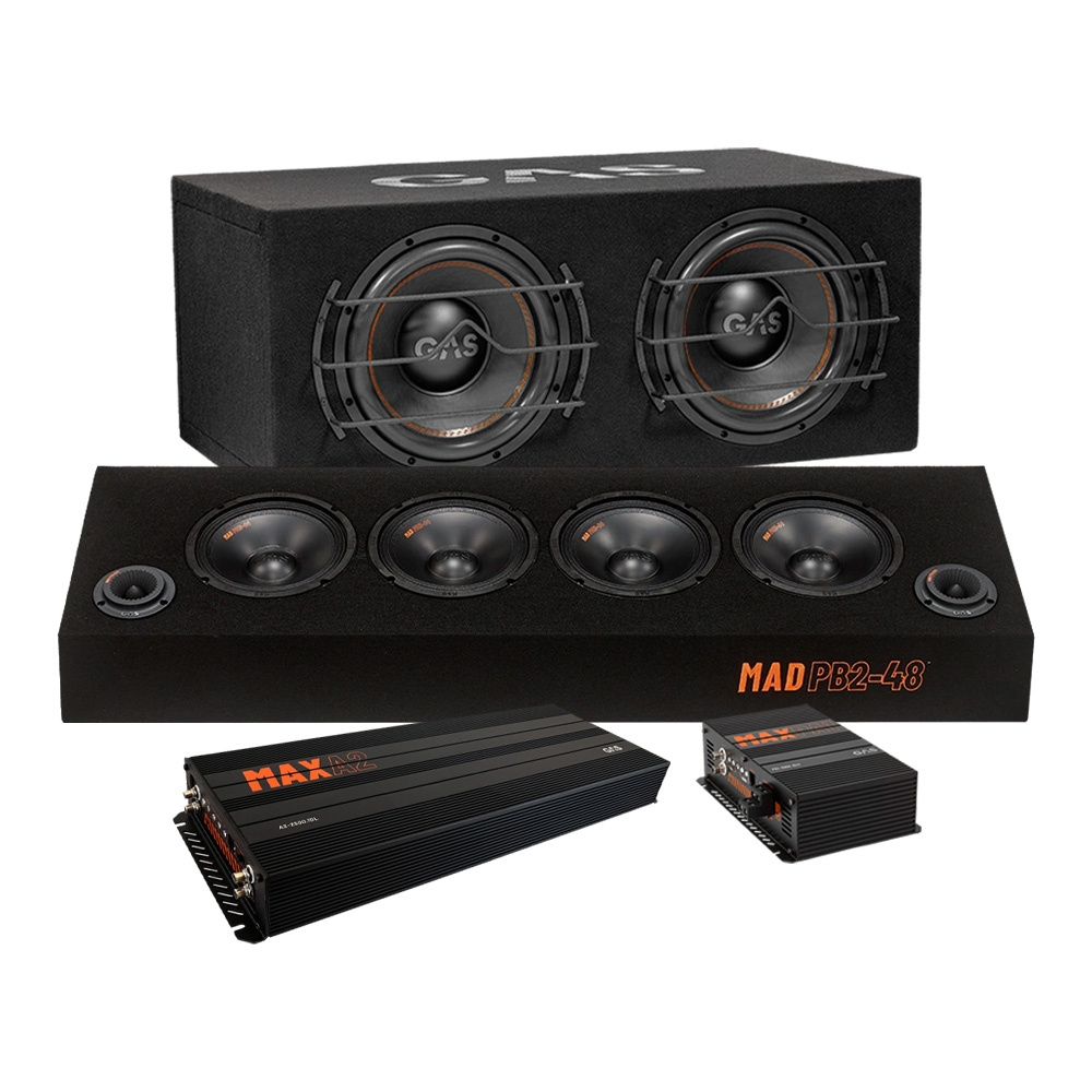 GAS MAX B1-212 raggarpakke med MAD PB2-48 og forstærker