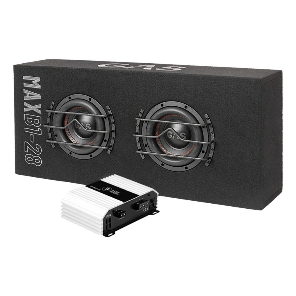 GAS MAX B1-28 med Bass Habit SP12001FR, 2x8 baspakke