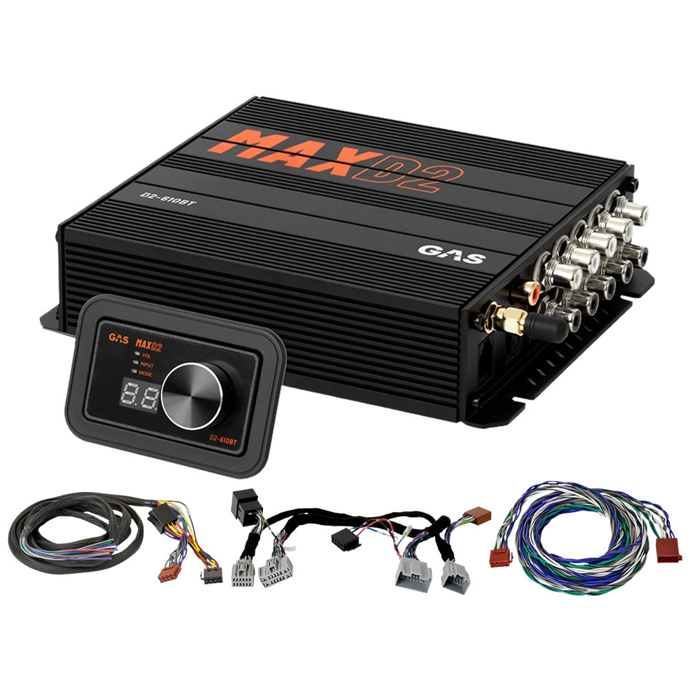 GAS MAX D2-610BT, 10-kanals lydprocessor/DSP til Volvo 2007-2016 (Performance)