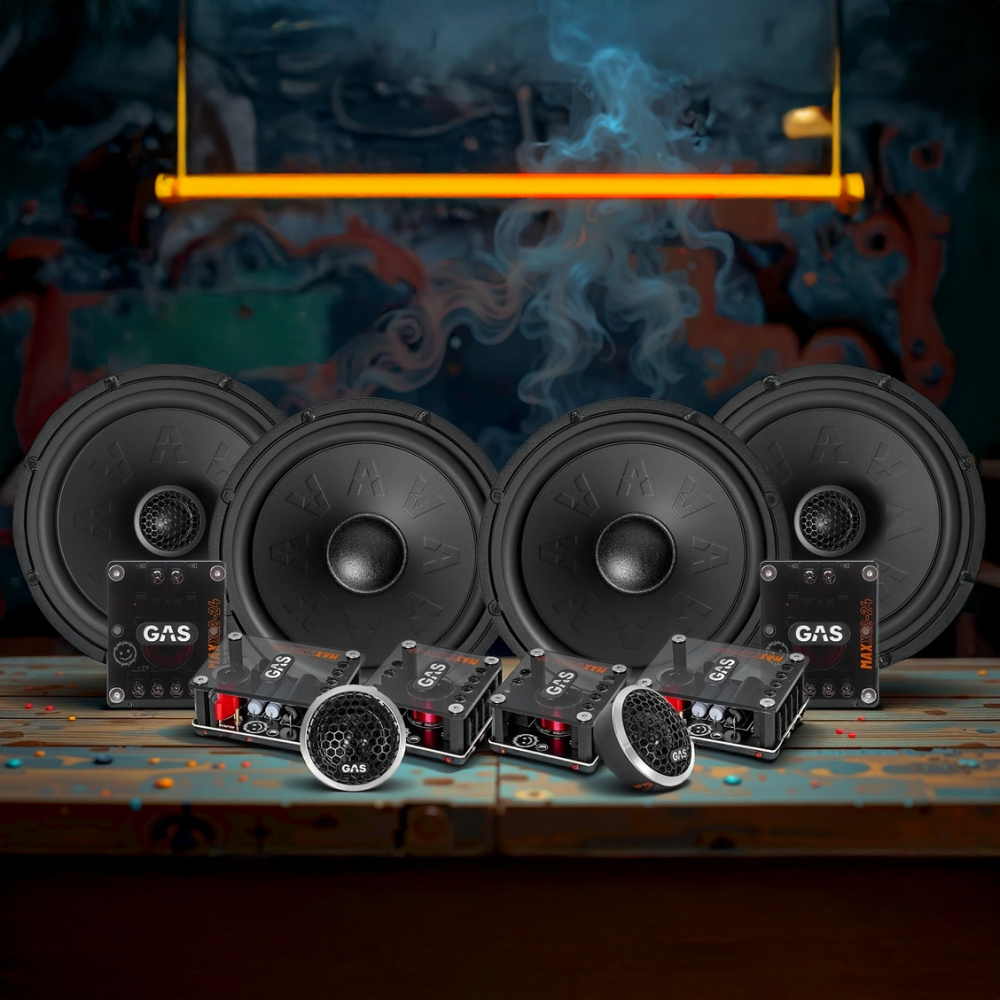 GAS MAX K2/X2-64, for- og baghøjtalere
