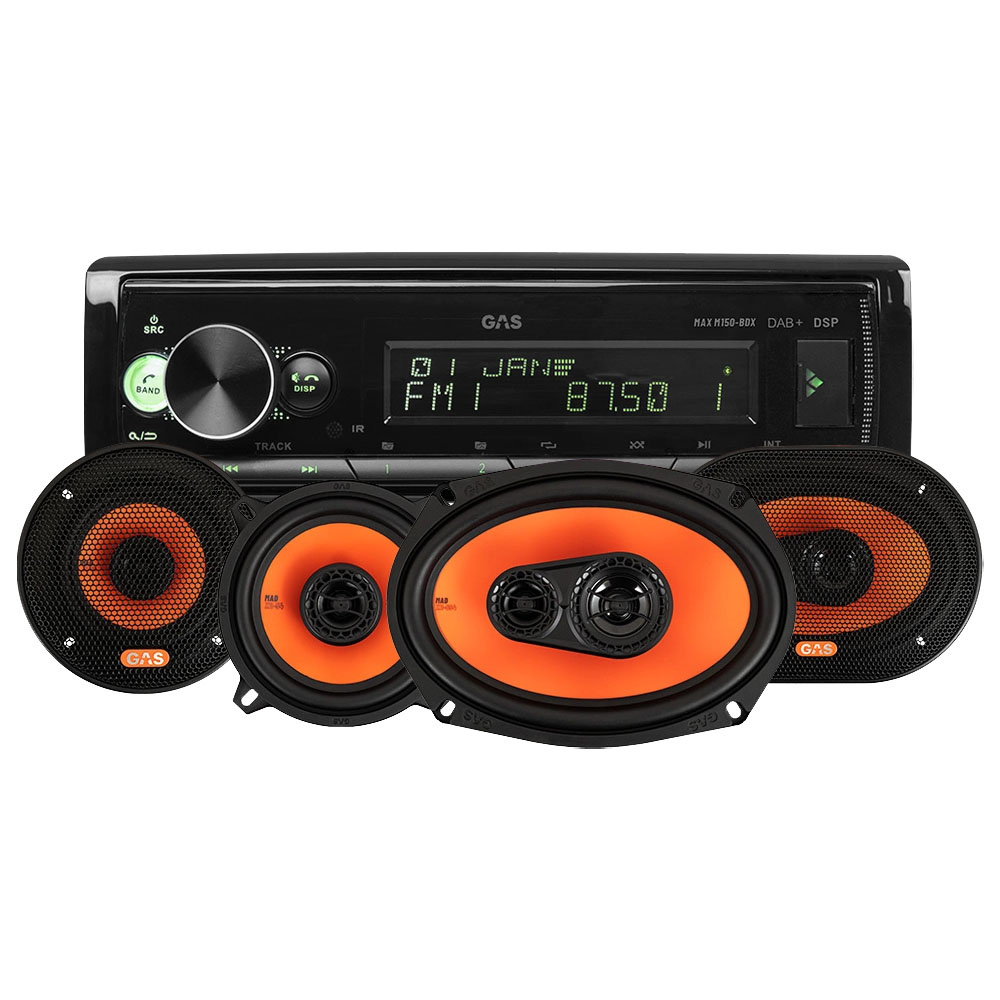 GAS MAX M150-BDX & GAS MAD X2-højttalere, bilstereopakke