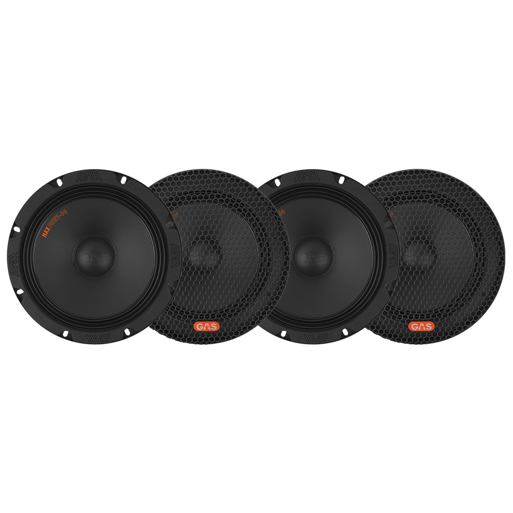 4-pak GAS MAX PMW1-84, 8 tommer bas/midbas