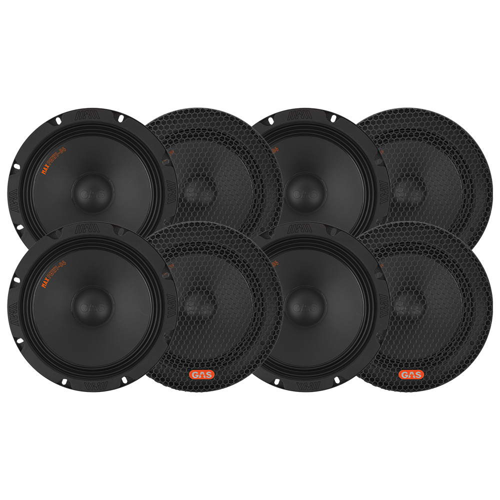 8-pak GAS MAX PMW1-84, 8 tommers bas/midbas
