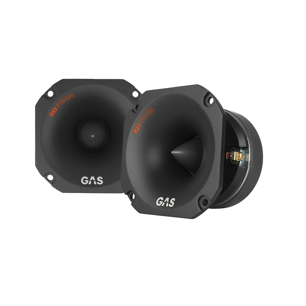 2-pak GAS MAX PT2-384 vanvittigt tunge horndiskanter, 4 Ohm