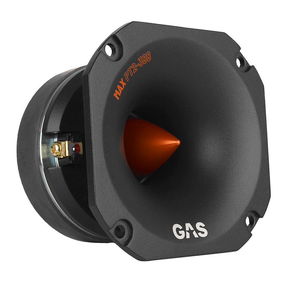 2-pak GAS MAX PT2-388 vanvittig tung horndiskant, 8 Ohm