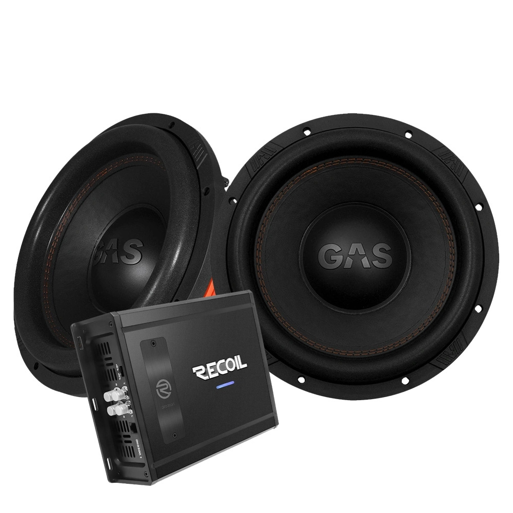 2-pak GAS MAX S1-12D1 med Recoil DII 3300.1, 2x12