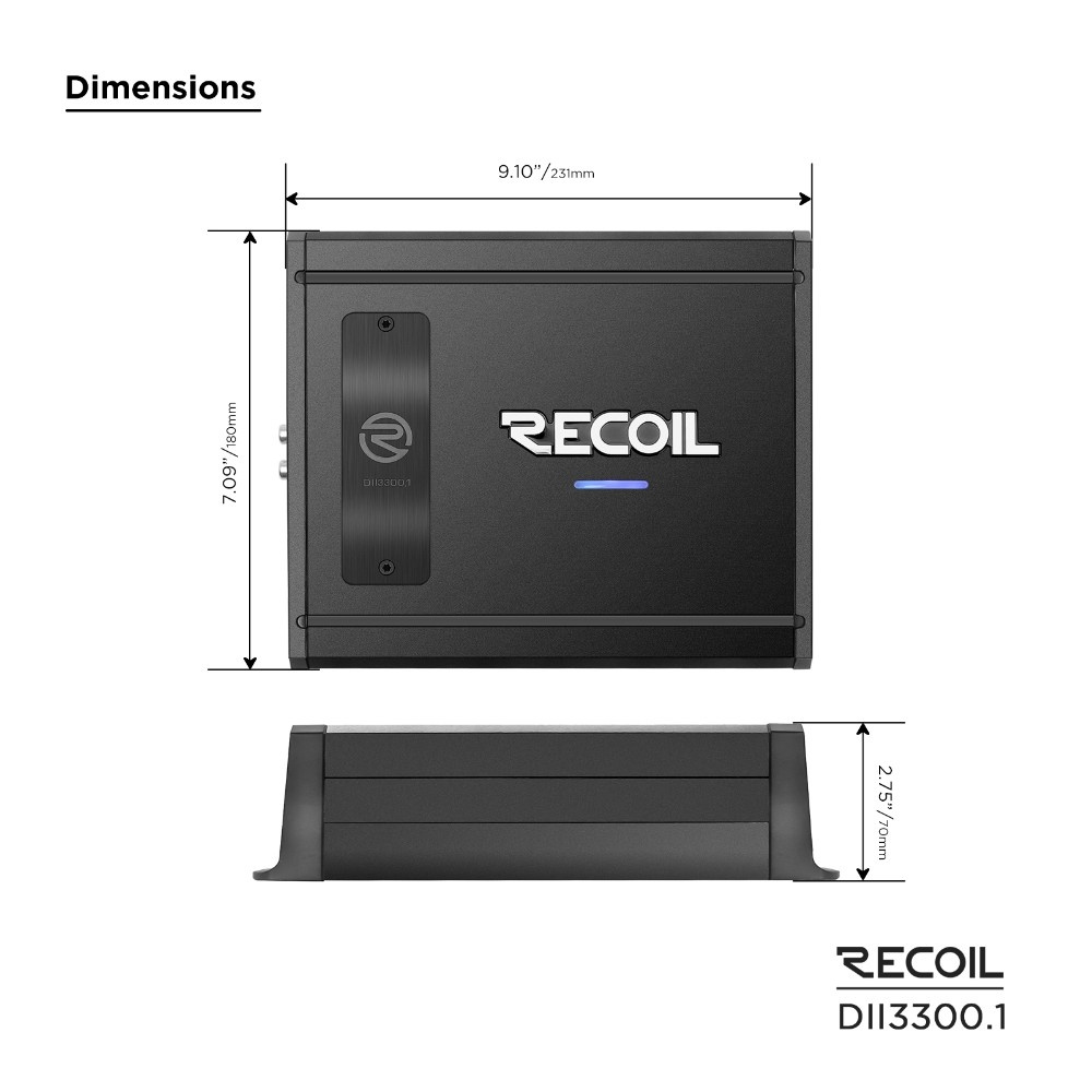 2-pak GAS MAX S1-12D1 med Recoil DII 3300.1, 2x12