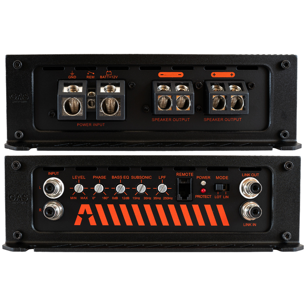 2-pak GAS MAX S1-12D1 & MAX A2-2500.1DL, baspakke