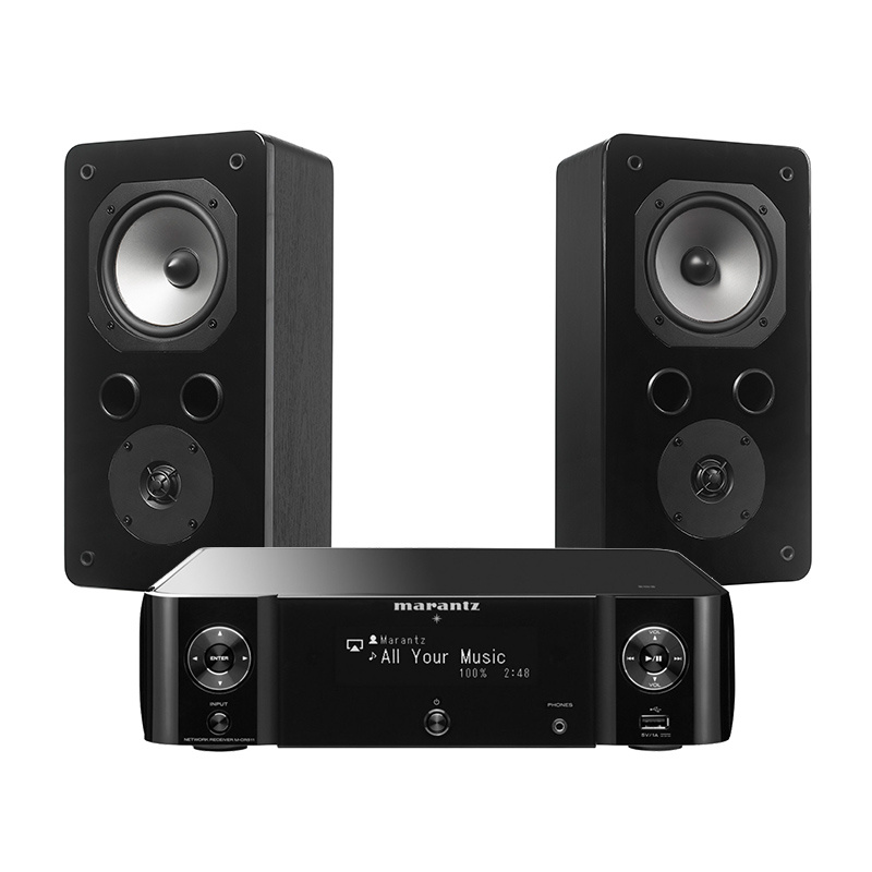 Marantz M-CR511 & Dynavoice Challenger S-5 EX v4 Svart, stereopaket