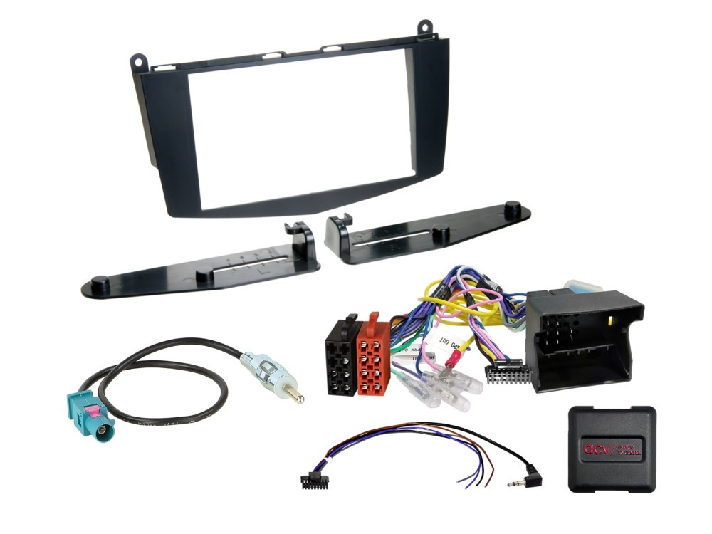 JVC KW-M695DBW bilstereopakke til Mercedes C-Klasse 2007-2011 (uden knapper)