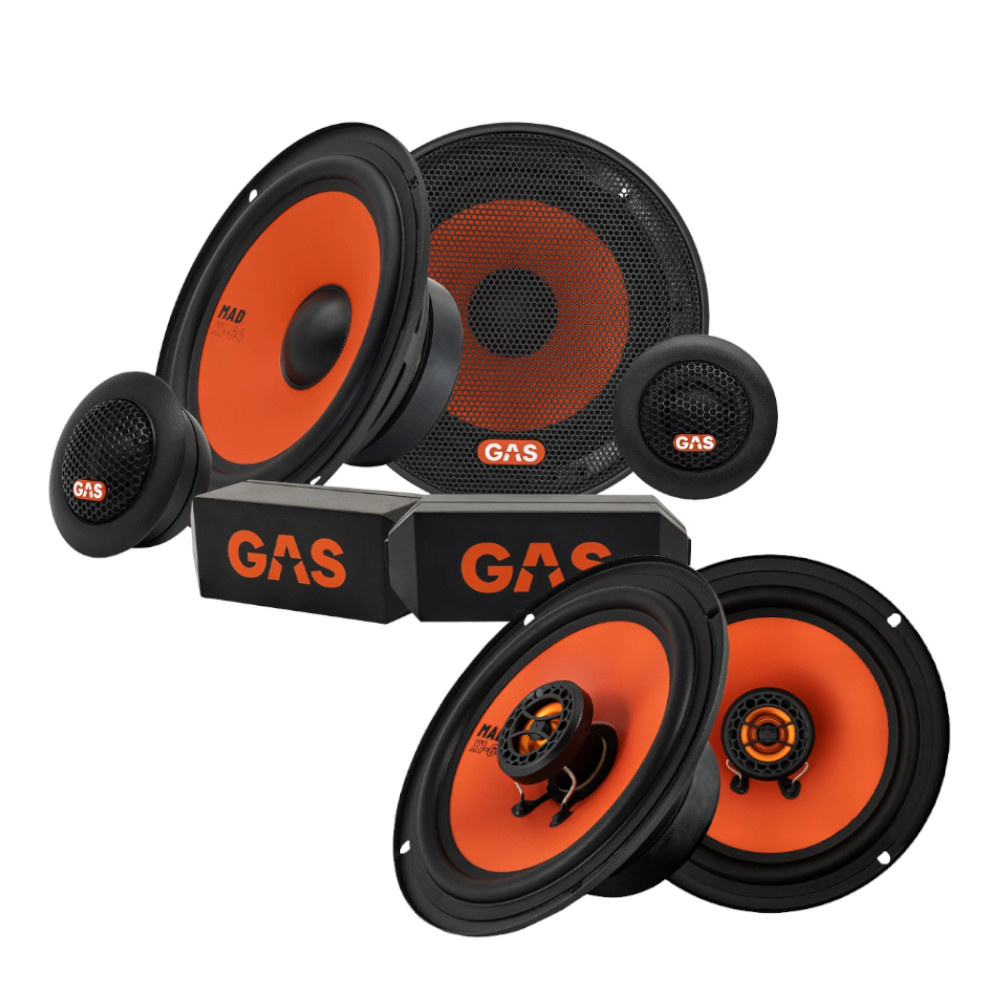 Pioneer MVH-230BT & GAS MAD K1 for- og bagsystem, bilstereopakke