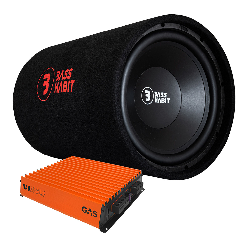 Bass Habit Play P12S & GAS MAD A1-70.2, basspakke