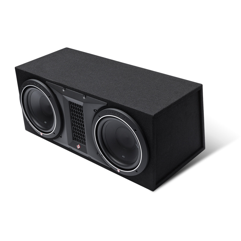 Rockford Fosgate P1-2X10 og Bass Habit RA2000W, baspakke