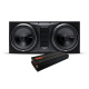 Rockford Fosgate P3 2x12 subwooferkasse & GAS MAX A2-2500.1DL, subwooferpakke