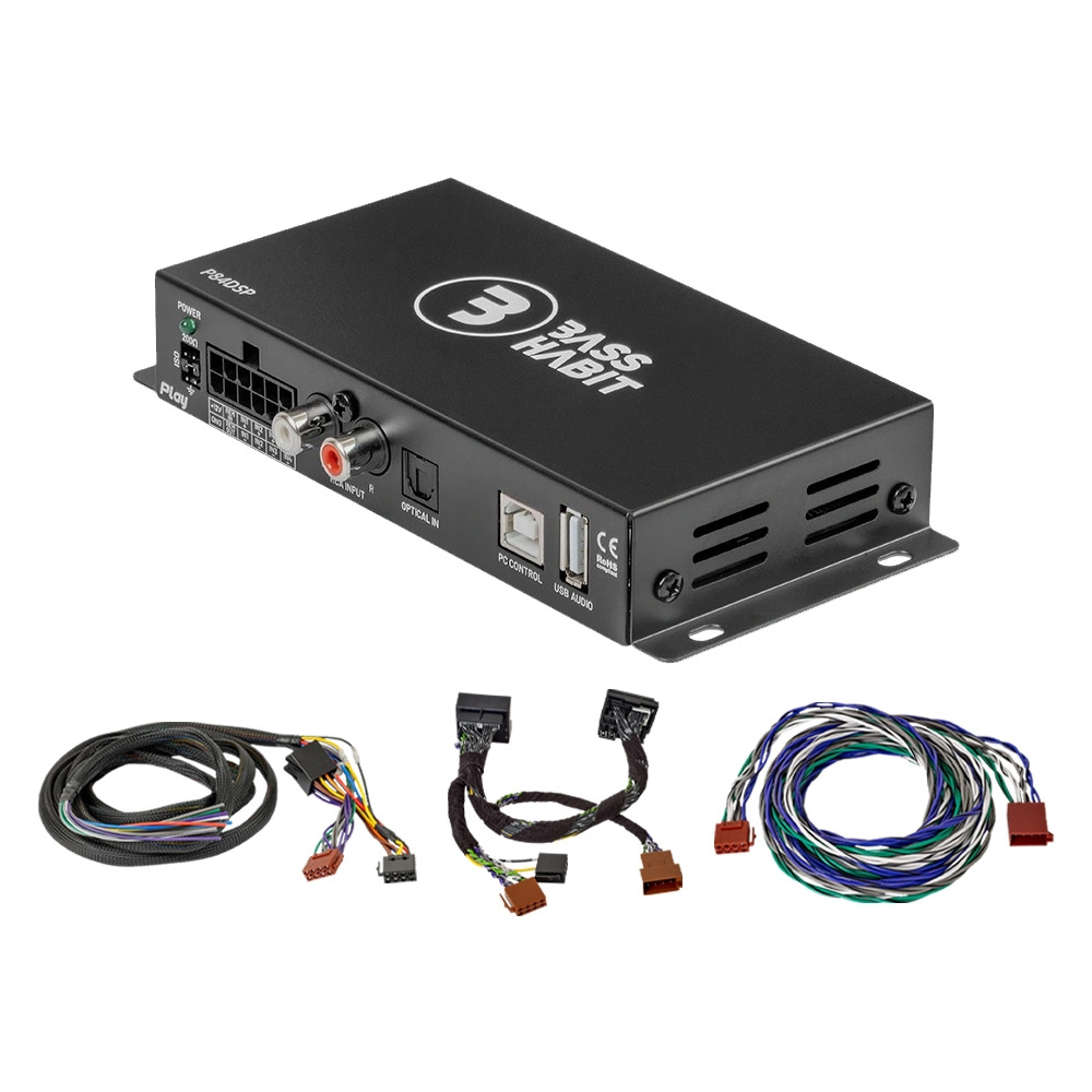 Bass Habit P84DSP, 8-kanals lydprocessor/DSP til VW/BMW m.fl. (Quadlock)