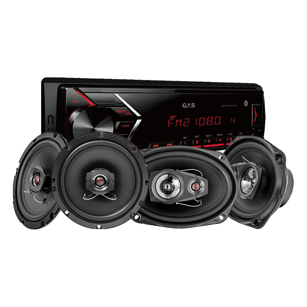 Bass Habit PL112A helhetspakke med Rebel-højttalere & GAS GMA152BTR