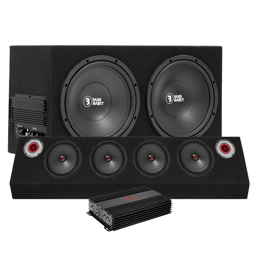 Bass Habit PL212A med Rebel-raggarplanke og forstærker