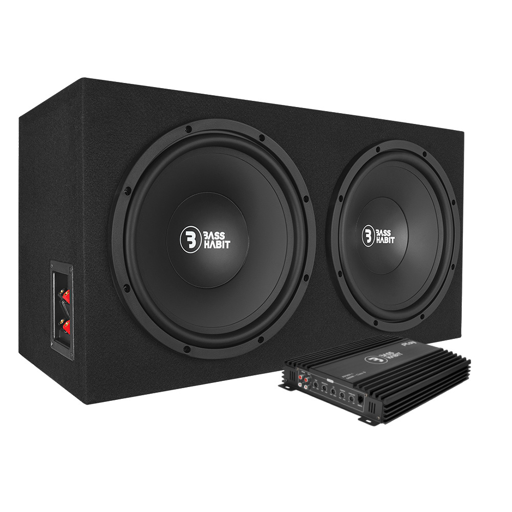 Bass Habit Play PL212 2x12 tommer med Play Power 600.1, baspakke