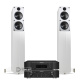 Marantz PM6006 & CD6006 med Q Acoustics Concept 40 - Vit Marantz PM6006 & CD6006 med Q Acoustics Concept 40 - Vit