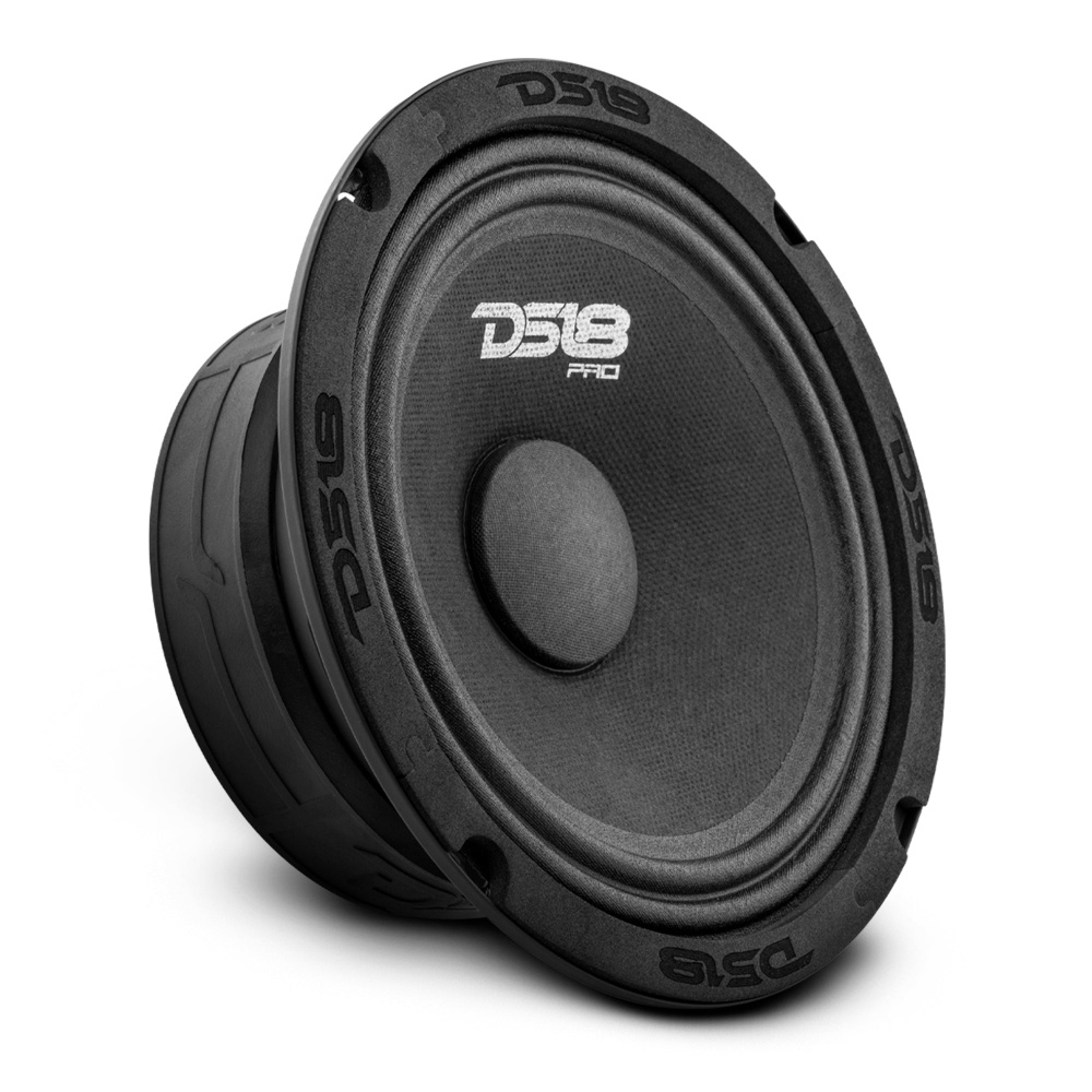 4-pak DS18 PRO-GM6.4 & Bass Habit SPL ELITE 225.4DF
