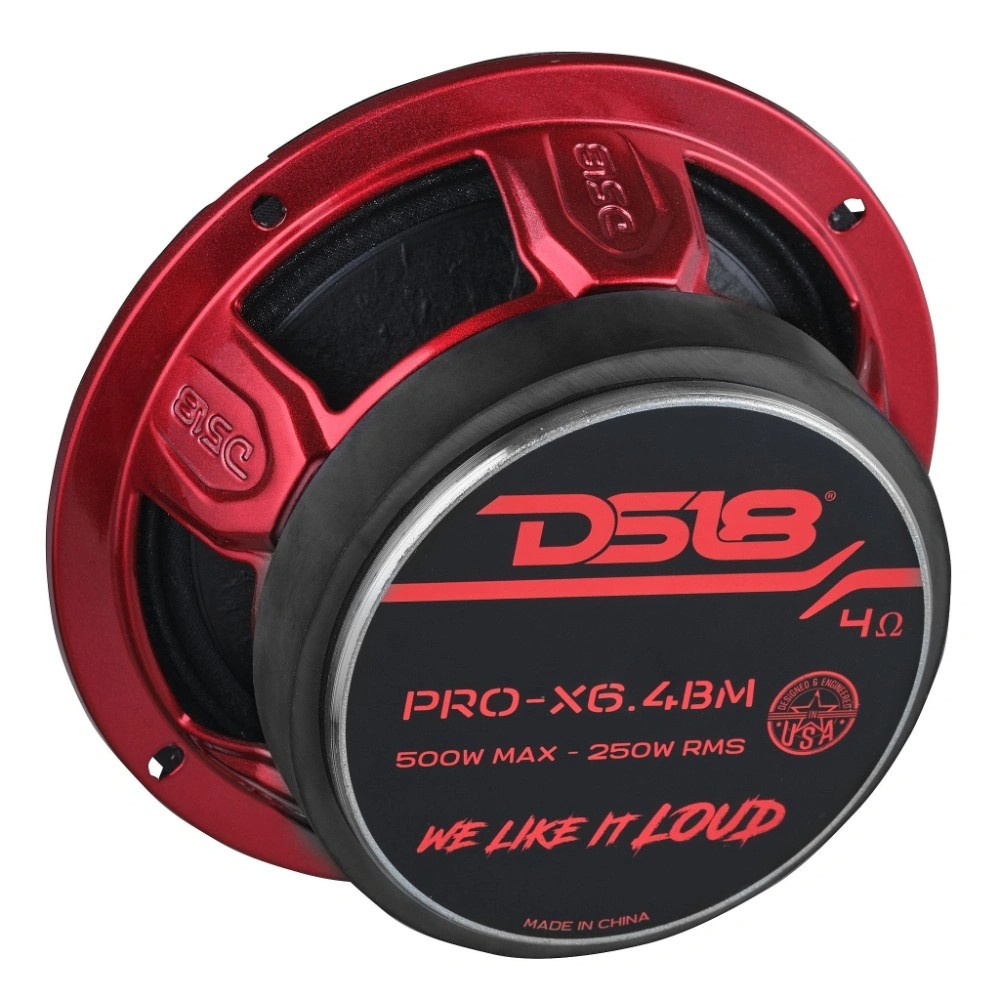 4-pak DS18 PRO-X6.4BM, 6,5-tommers midbas