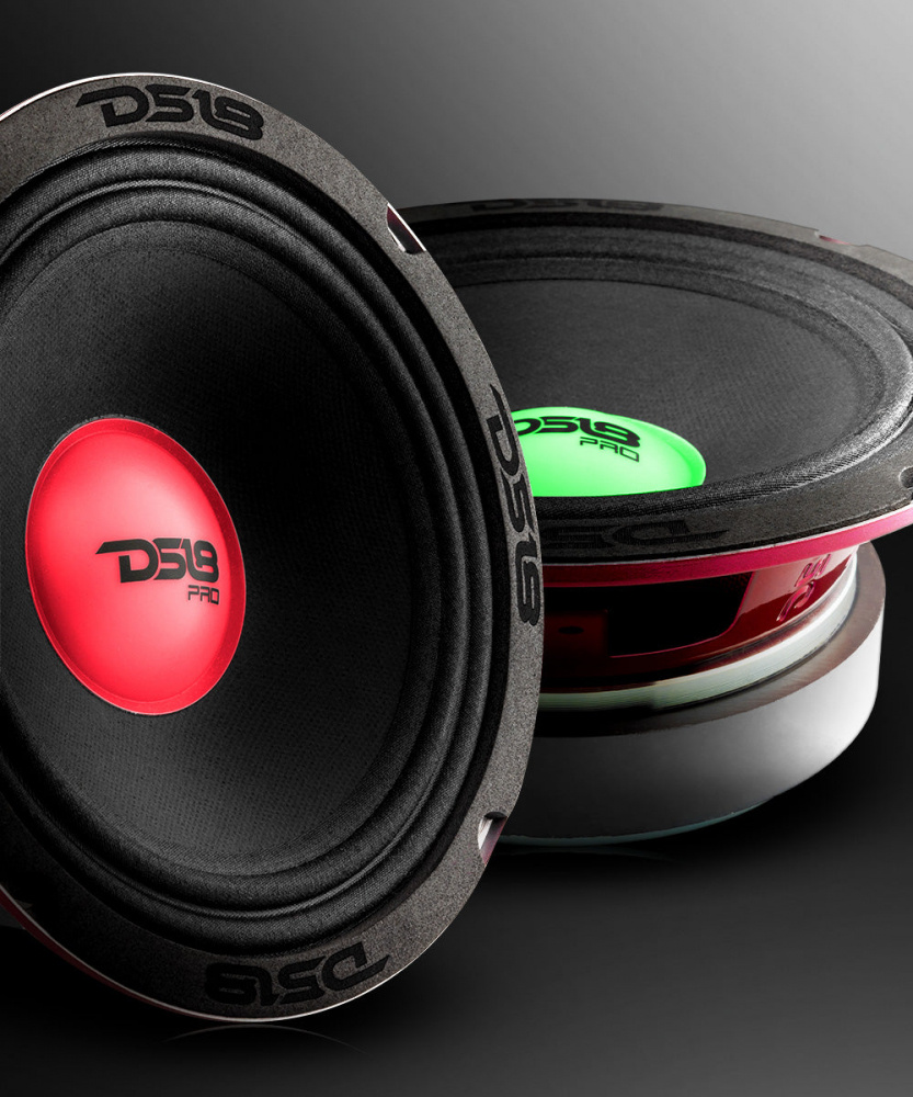 2-pack DS18 PRO-X6.4RGBCAP, 6.5 tommer midbass med RGB LED-belysning
