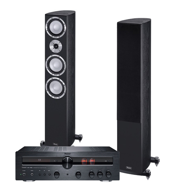 Magnat MR780 & Quantum 727 svarta, stereopaket