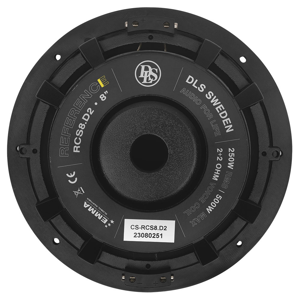 2-pak DLS Reference RCS8.D2, slank 8 tommer bas