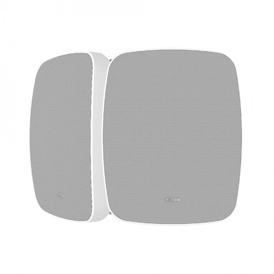 Wiim Amp Pro med Klipsch RSM-650, udendørspakke i hvid