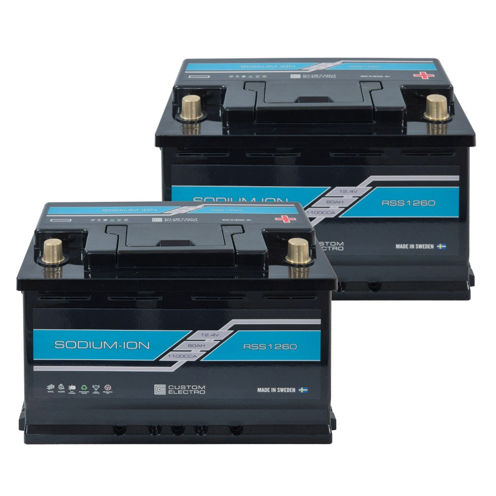 Batteripakke, 2-pak CustomElectro RSS v2 12-60 Sodium-Ion