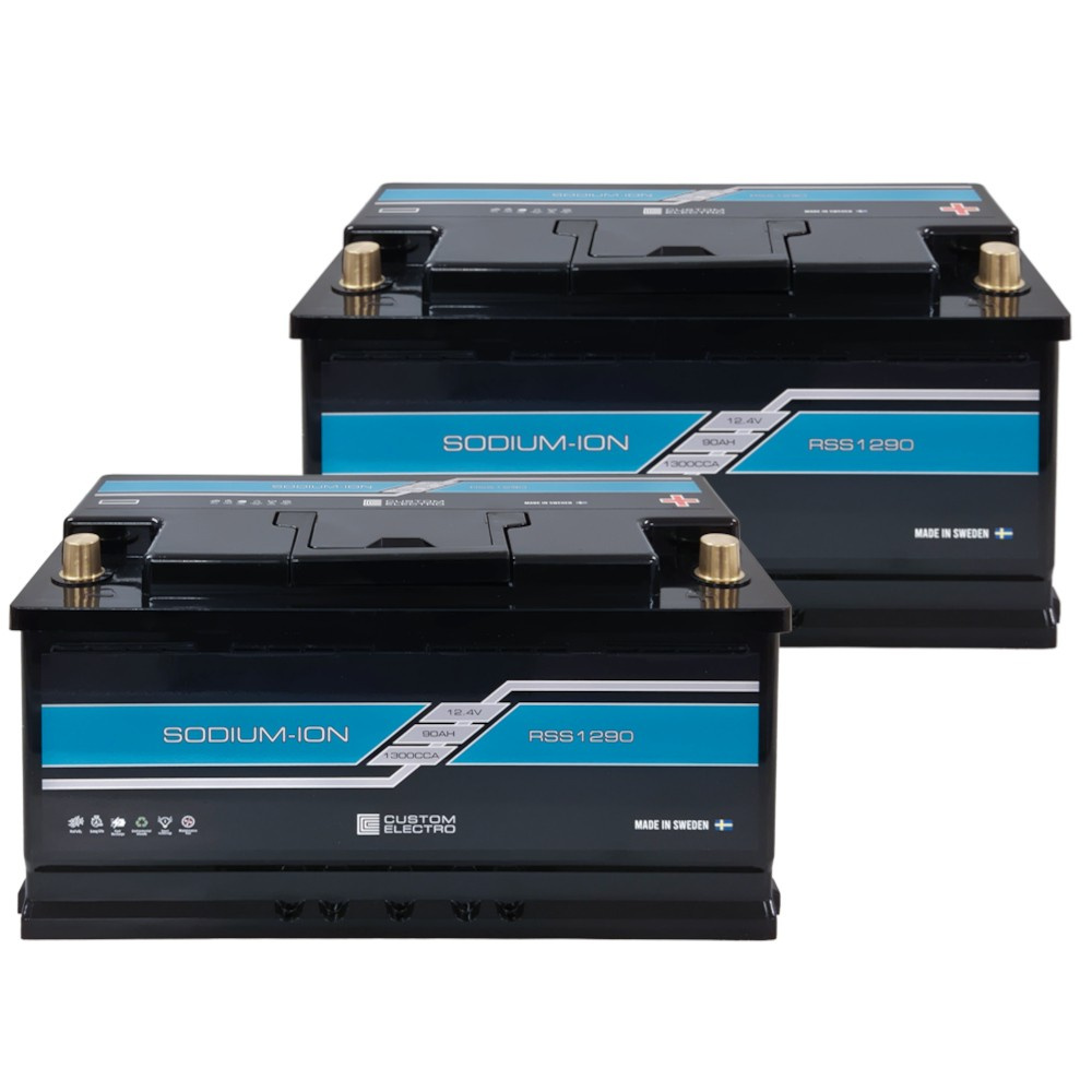 Batteripakke, 2-pak CustomElectro RSS v2 12-90 Sodium-Ion