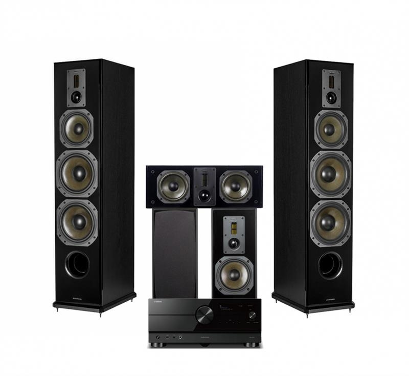 Yamaha RX-A4A med Dynavoice Definition højttalere, 5.1 hjemmebiopakke