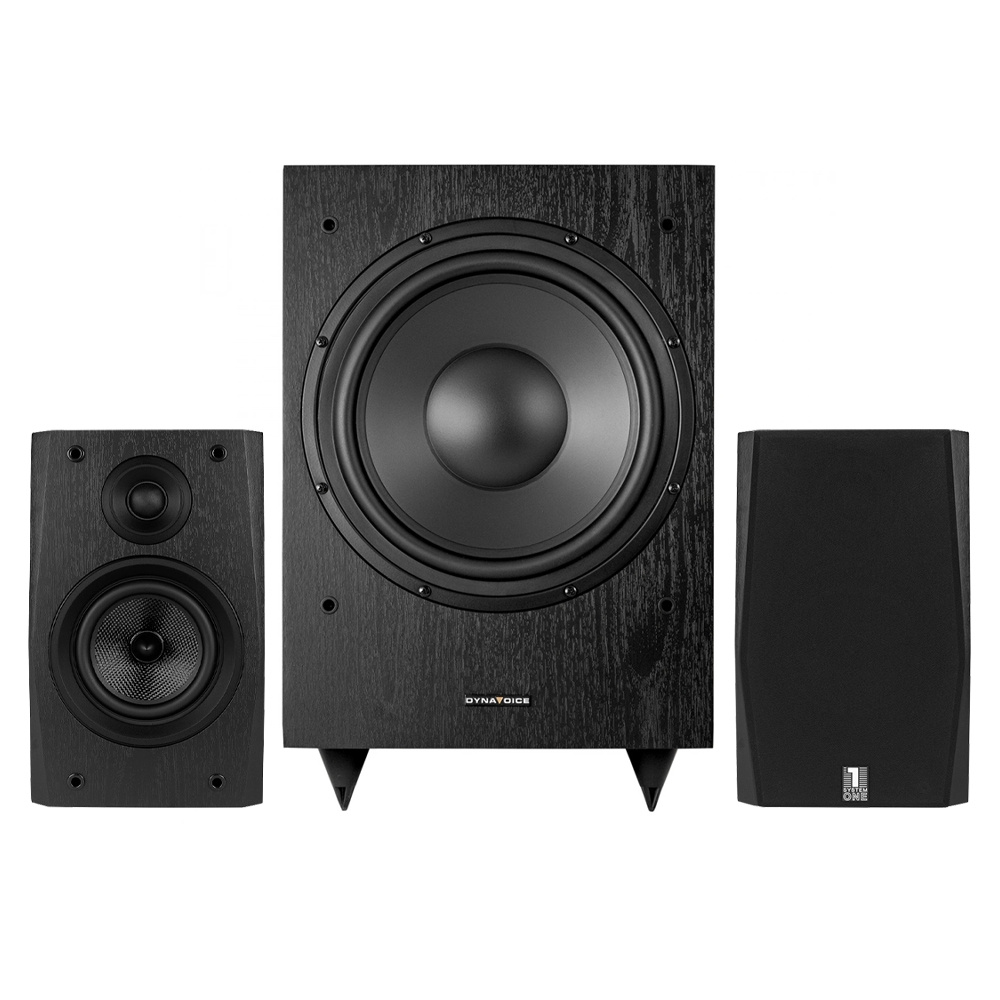 System One S15B & Dynavoice Magic MW10 2.1 højttalersæt, sort