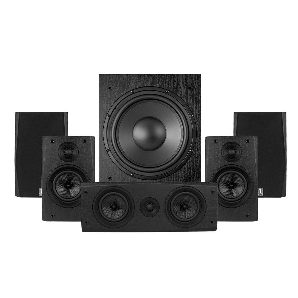 System One S15B kompakt 5.1 högtalarpaket, svart