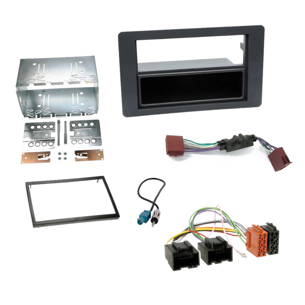 Installationskit 1/2-DIN till Saab 9-5 2006-2010 (utan rattstyrning)