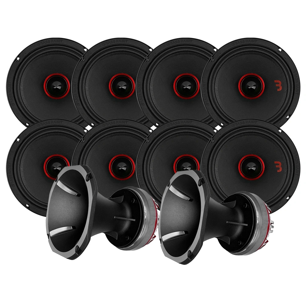 8-pack Bass Habit SE2200M med 2 stk SE50HTH, SPL-pakke stor