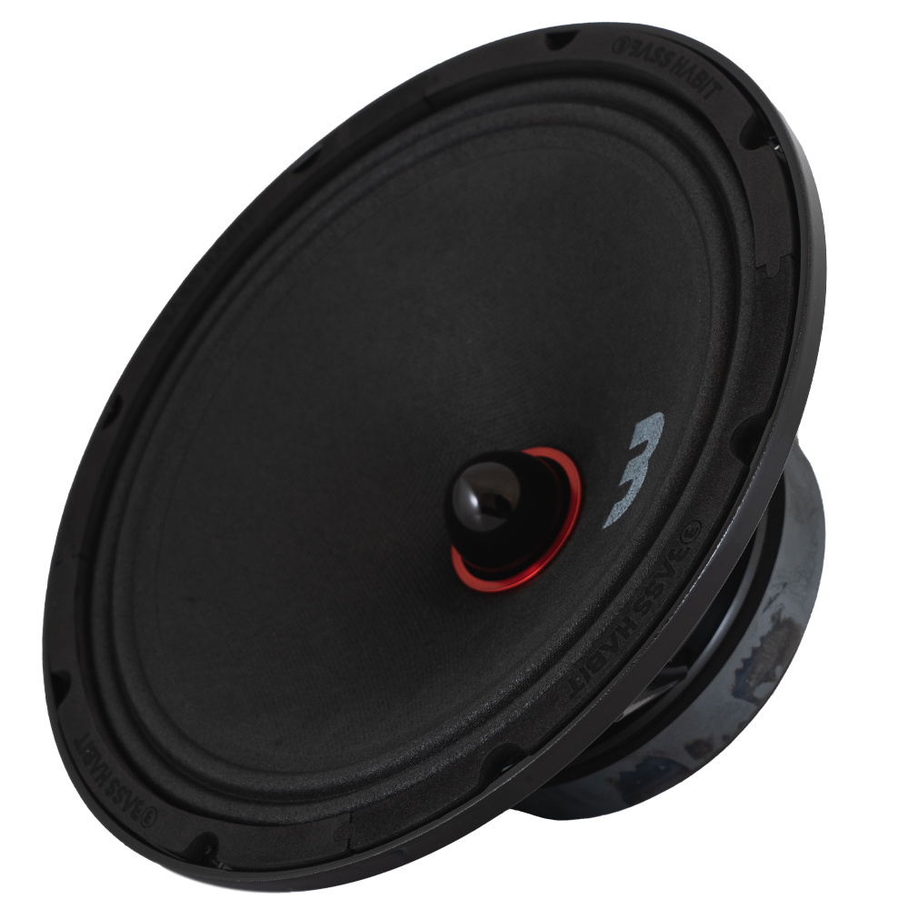 8-pak Bass Habit SE250M med GAS MAX PA1-1500.2DZ1, SPL-pakke