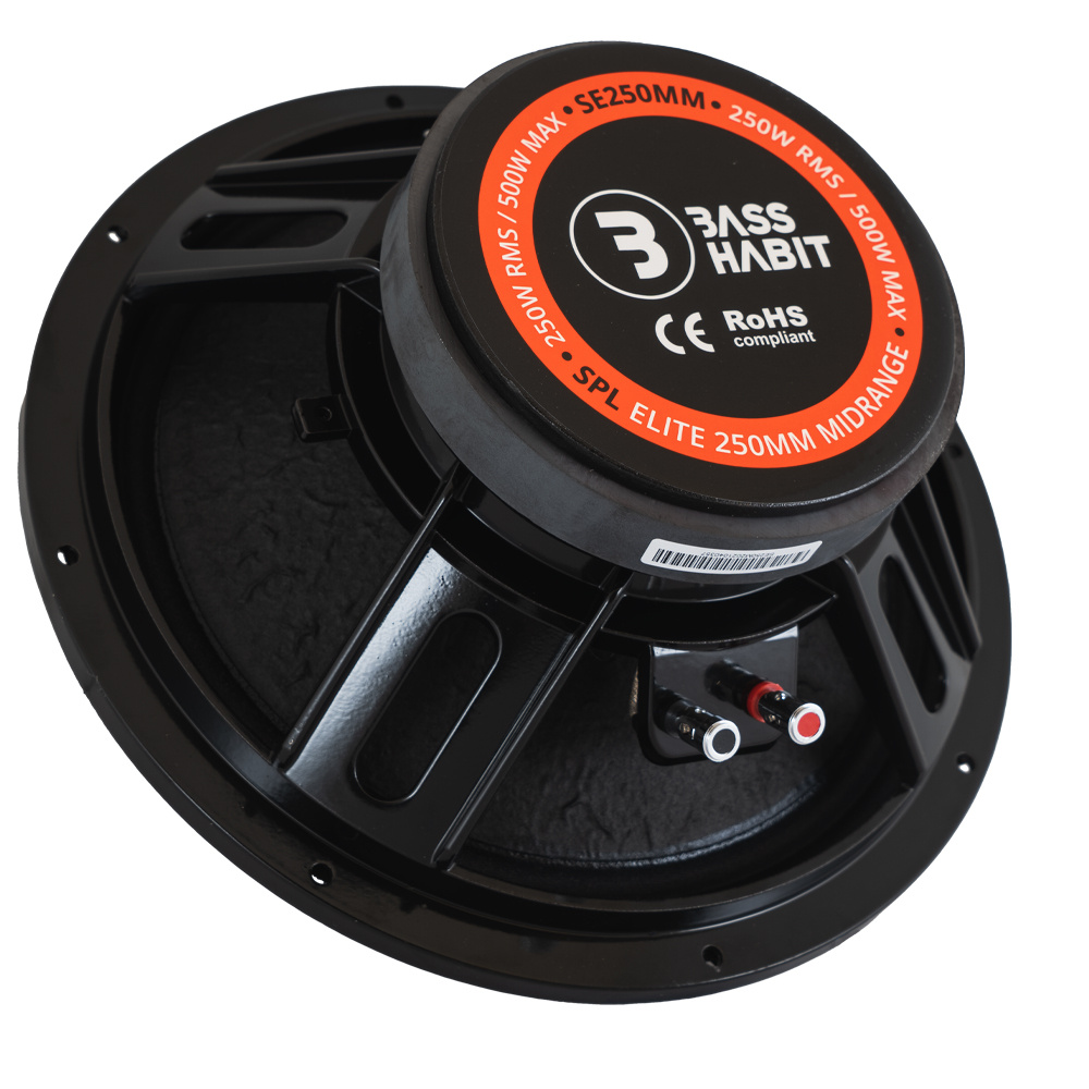 8-pak Bass Habit SE250M med GAS MAX PA1-1500.2DZ1, SPL-pakke