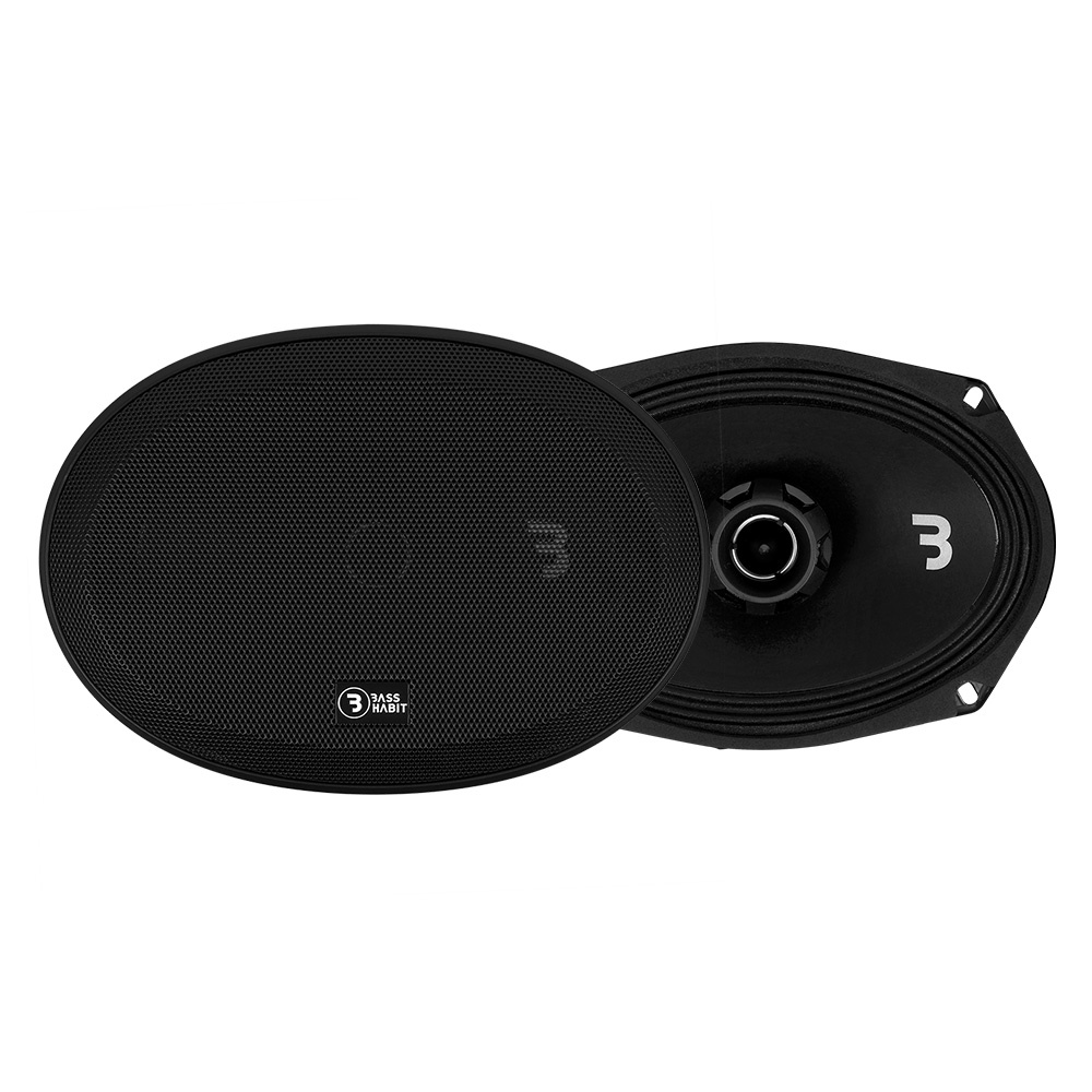 2-pak Bass Habit SPL Elite SE690CX, 6x9 tommer koaksialhøjttalere